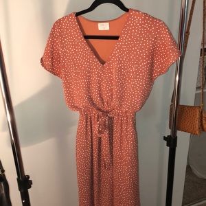 Pink spring dress